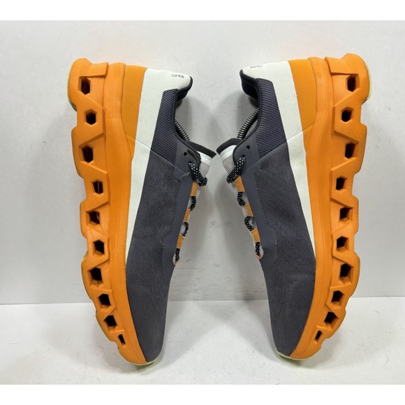 On Cloudmonster Eclipse Turmeric Orange Dark Grey 61.98656 Men\'s Size 12 Running main image 9